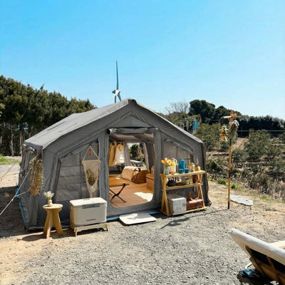 RBM Outdoors Coody 17.2 (Koala-7) Gray Inflatable Tent House for Camping (2-10 person)