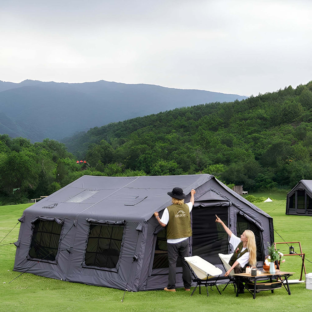 RBM Outdoors Coody 13.6 (Koala-5) Gray Inflatable Tent House for Camping (2-8 person)