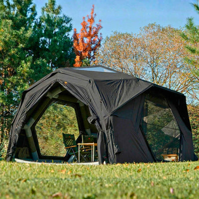 RBM Outdoors Coody Hub Pro Black - Inflatable Tent for Camping (2-6 Person)