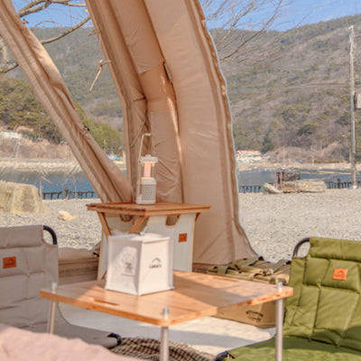 RBM Outdoors Coody 10.0 PRO Beige Premium Inflatable Canvas Tent for 2–4 Campers