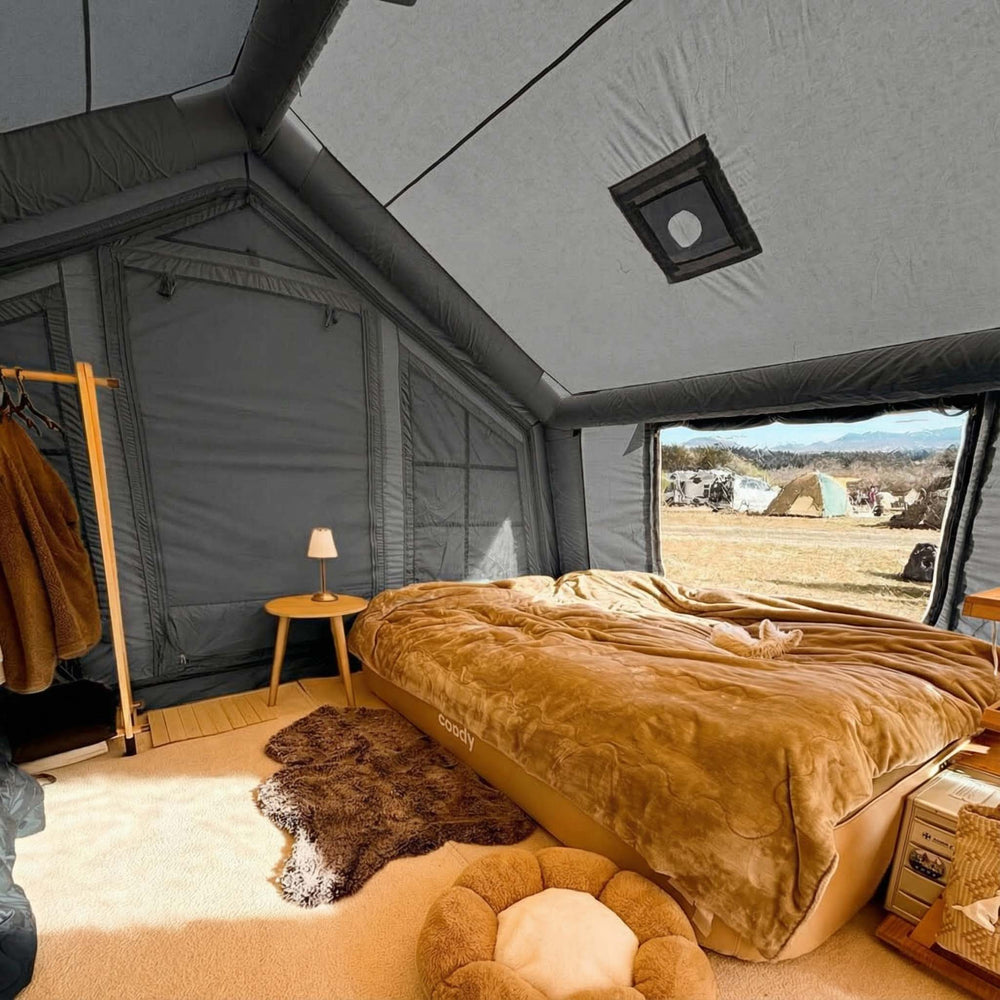RBM Outdoors Coody 17.2 (Koala-7) Gray Inflatable Tent House for Camping (2-10 person)