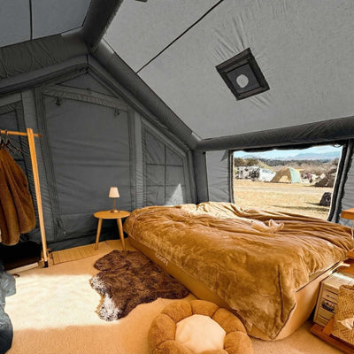 RBM Outdoors Coody 17.2 (Koala-7) Gray Inflatable Tent House for Camping (2-10 person)