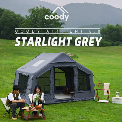 RBM Outdoors Coody 8.0 Gray - Inflatable Tent House for Camping 1-4 person