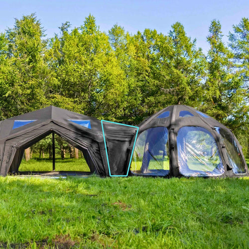 RBM Outdoors Coody Connector Aurora Dome-to-Tent(17.2, 13.6, Hub, 10)- Black