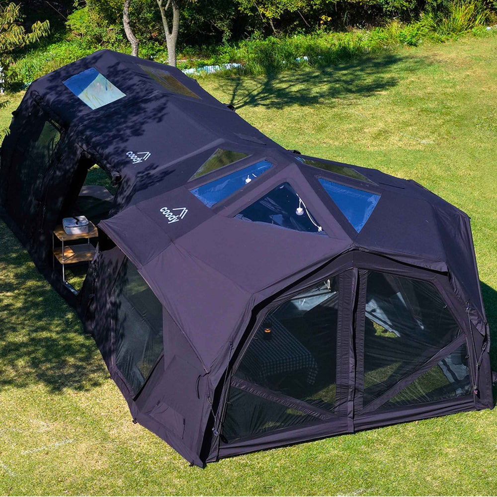RBM Outdoors Coody Familia AirTent 17.2 Pro Black - Inflatable Tent for Camping (2-10 Person)