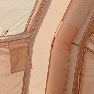 RBM Outdoors Coody 10.0 PRO Beige Premium Inflatable Canvas Tent for 2–4 Campers