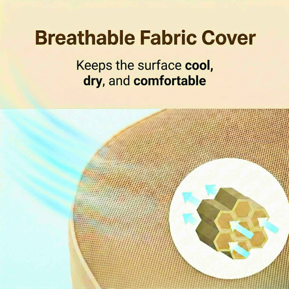 RBM Outdoors Coody Air Mattress Beige King (197×184×35 cm) – Premium Air Bed with Built-in Pump