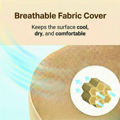 RBM Outdoors Coody Air Mattress Beige King (197×184×35 cm) – Premium Air Bed with Built-in Pump