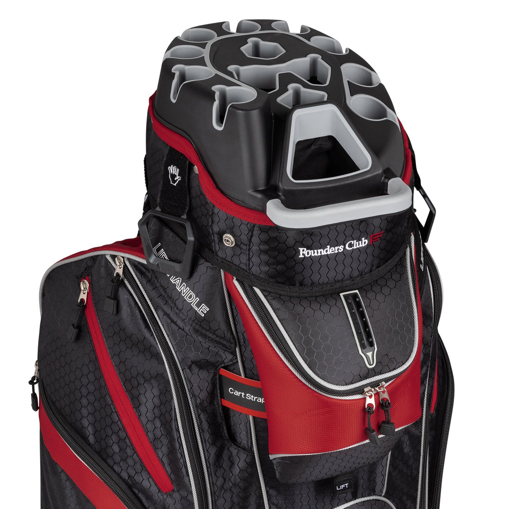 Founders Club 3rd Generation Premium Organizer 14 Way Golf Cart Bag - Red