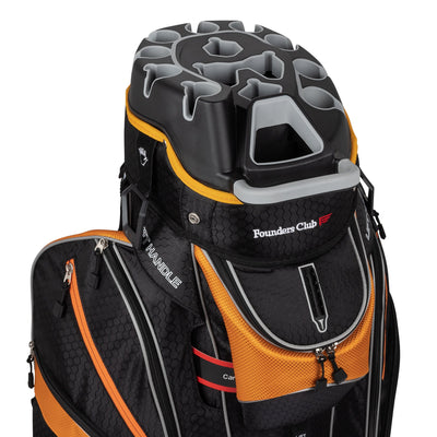 Founders Club 3rd Generation Premium Organizer 14 Way Golf Cart Bag - Orange