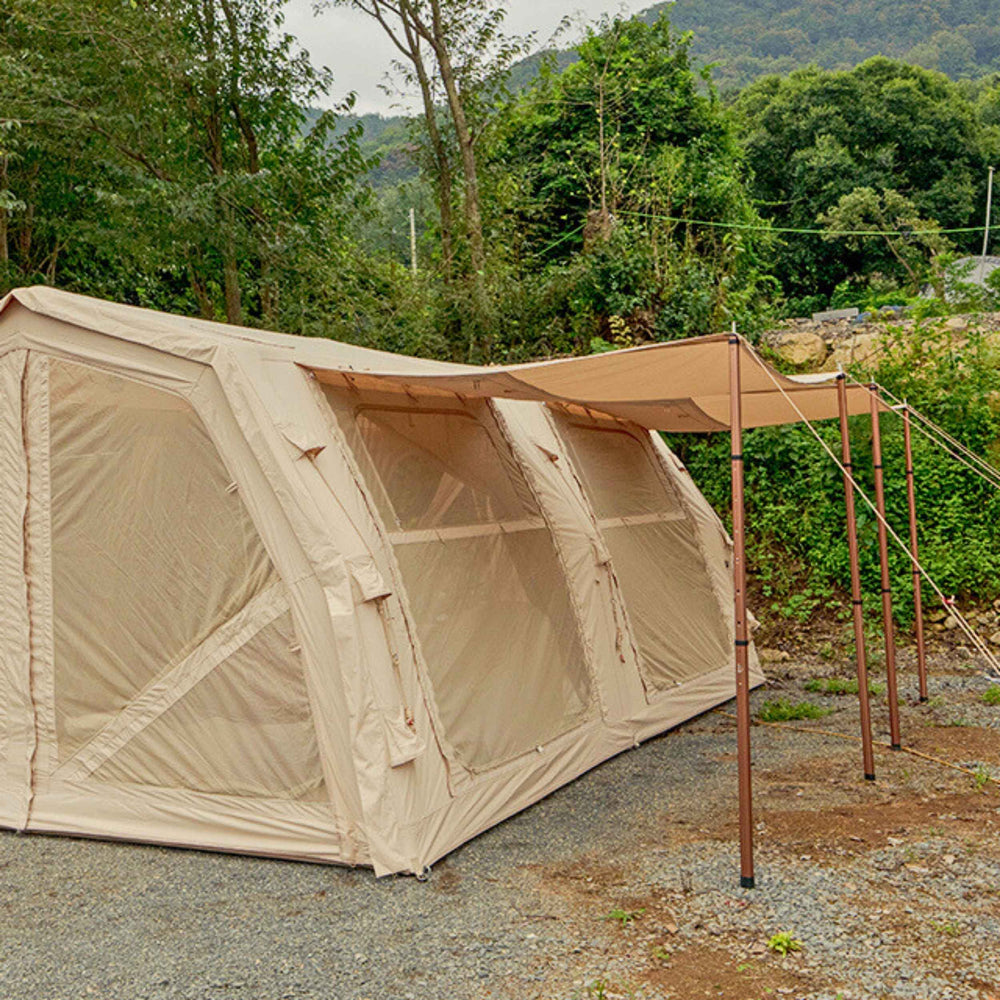 RBM Outdoors Coody Familia AirTent 17.2 Pro Beige- Inflatable Tent for Camping (2-10 Person)