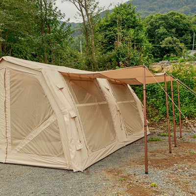 RBM Outdoors Coody Familia AirTent 17.2 Pro Beige- Inflatable Tent for Camping (2-10 Person)