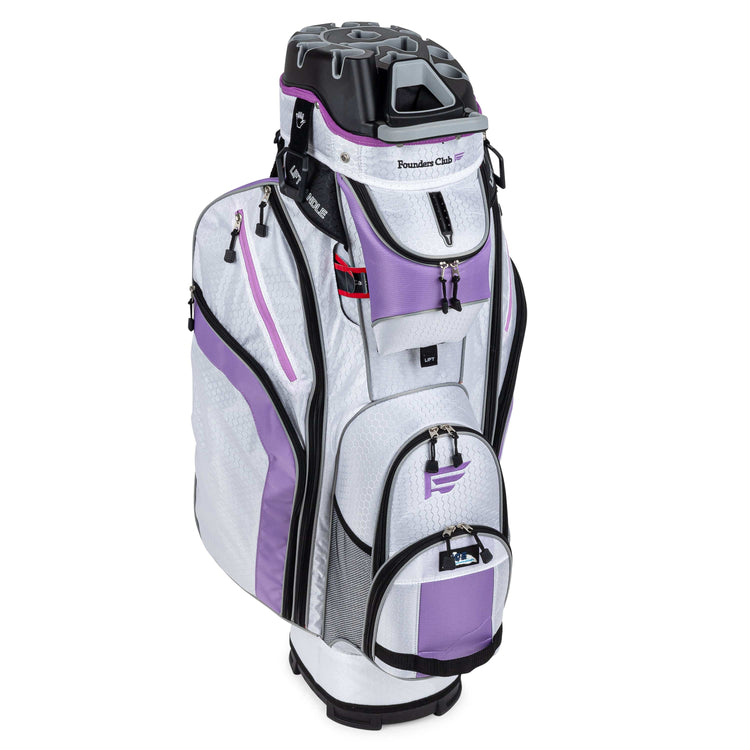 Women's Founders Club 3rd Generation Premium Organizer 14 Way Golf Cart Bag - Purple