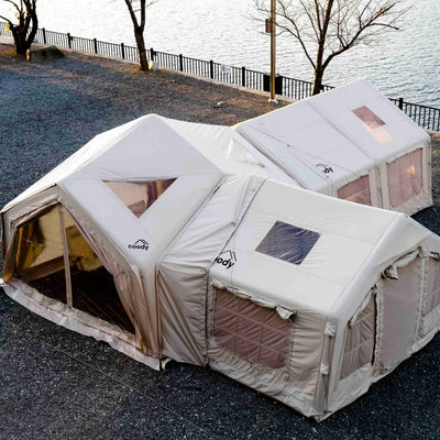 RBM Outdoors Coody Tent Connector (Beige) – for 17.2, 13.6, Hub, 10.0