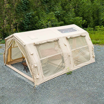 RBM Outdoors Coody Familia AirTent 17.2 Pro Beige- Inflatable Tent for Camping (2-10 Person)