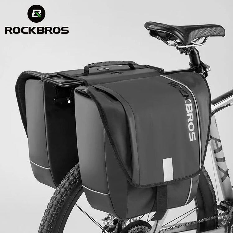 Birch ROCKBROS Super 30-Litre Bicycle Saddlebags in Black