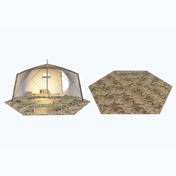 russian bear hexagon tent RBM Outdoors Three-Layer Floor for "Hexagon" Tent