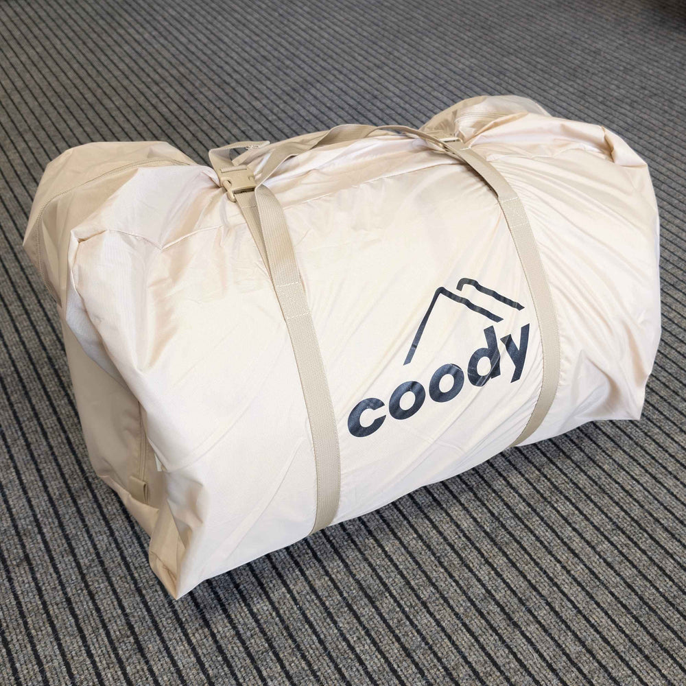 RBM Outdoors Coody Hub Beige (2-6 person) + Ground Sheet PVC + Carpet Coody Hub + Electric Pump