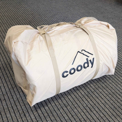 RBM Outdoors Coody Hub Beige (2-6 person) + Ground Sheet PVC + Carpet Coody Hub + Electric Pump