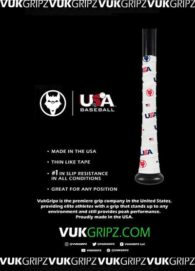 VukGripz - USA Baseball Bat Grip Tape Collection