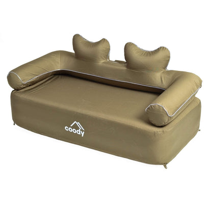 RBM Outdoors Coody Air Sofa Khaki - Inflatable Camping Couch with Built-In Pump