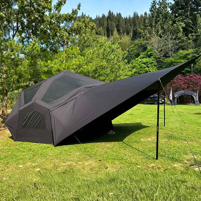 RBM Outdoors Coody | RBM Bestona Inflatable Tent for 2-4 Person (Black)