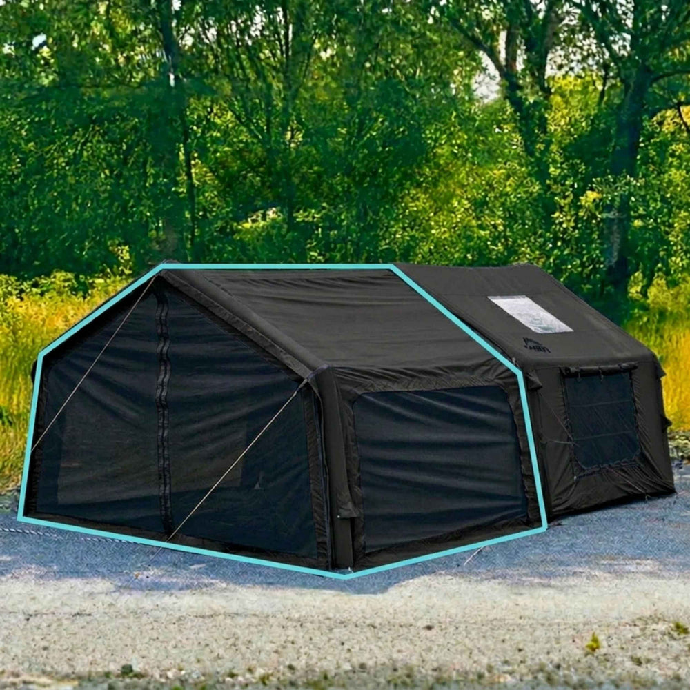 RBM Outdoors Coody AirTarp Inflatable Canopy Extension for 8.0 AirTent – Black