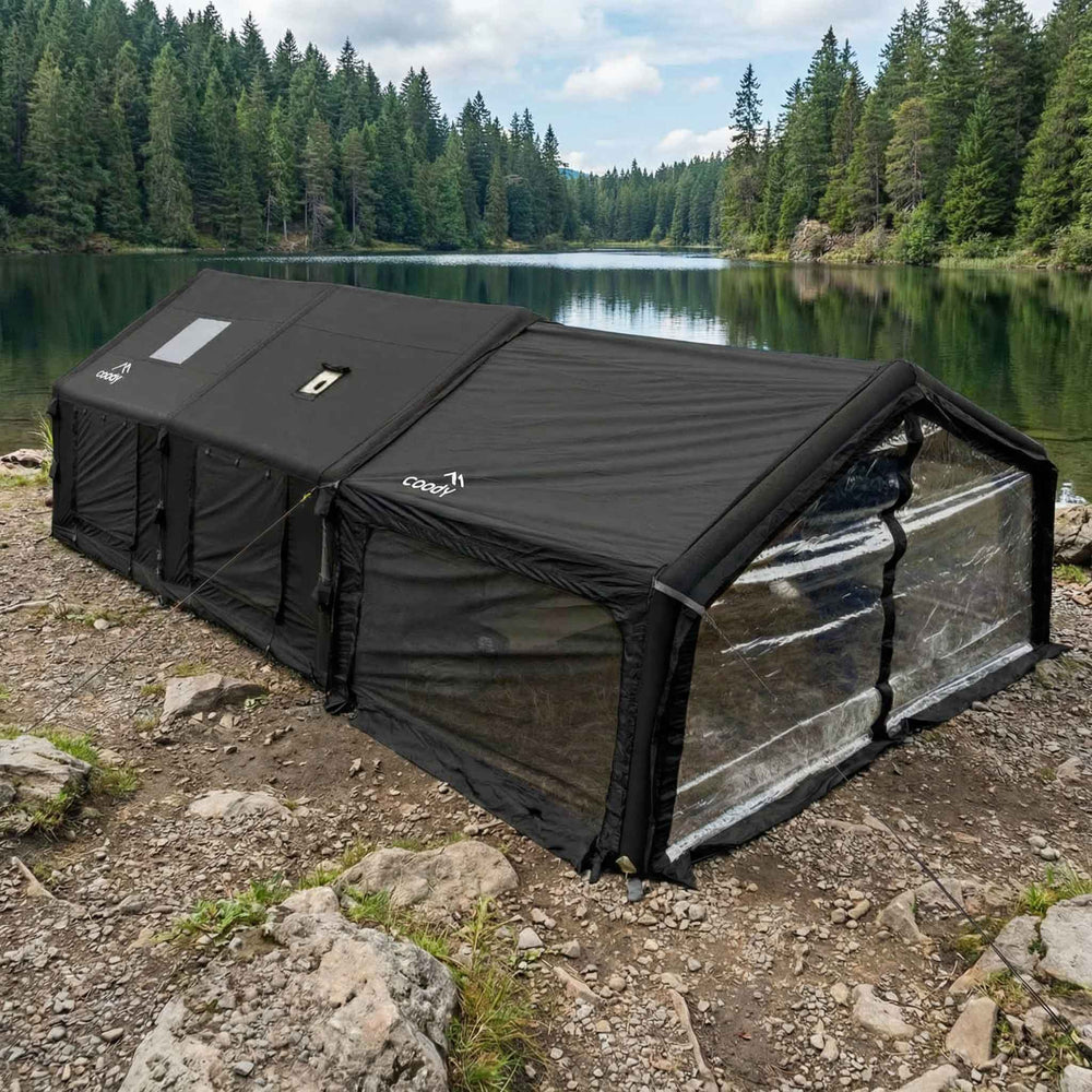 RBM Outdoors Coody AirTarp Black - Inflatable Canopy for Tent 17.2, 13.6, Hub, 10.0