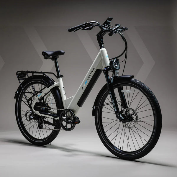 Lectric XPress2 Stratus White Cruiser eBike – Big Horn Golfer