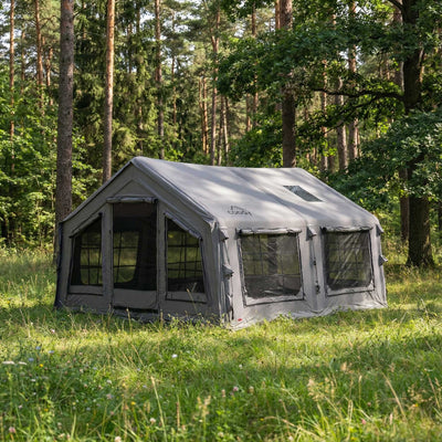 RBM Outdoors Coody 13.6 (Koala-5) Gray Inflatable Tent House for Camping (2-8 person)