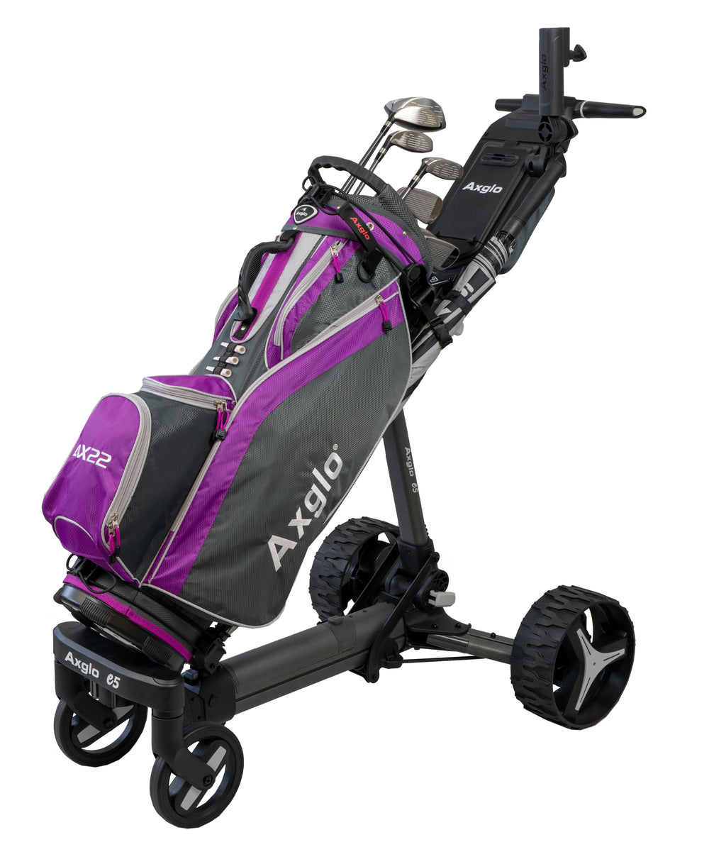 Axglo E5 Follow Me Electric Golf Push Cart