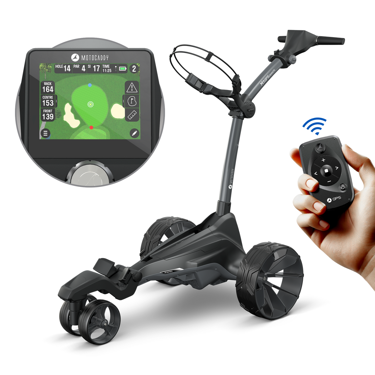 Motocaddy M7 GPS Remote Control Electric Push Cart – Big Horn Golfer