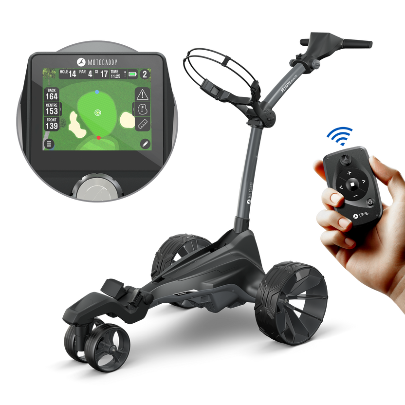 Motocaddy M7 GPS Remote Control Electric Push Cart – Big Horn Golfer