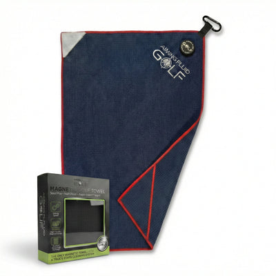 Aiming Fluid Golf - Magna-Anchor™ Magnetic Golf Towel – Stubby (16×24)