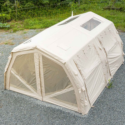 RBM Outdoors Coody Familia AirTent 17.2 Pro Beige- Inflatable Tent for Camping (2-10 Person)
