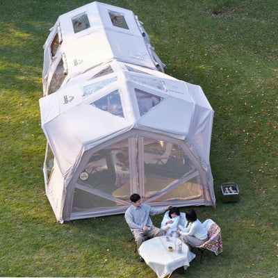 RBM Outdoors Coody Hub Pro Beige- Inflatable Tent for Camping (2-6 Person)
