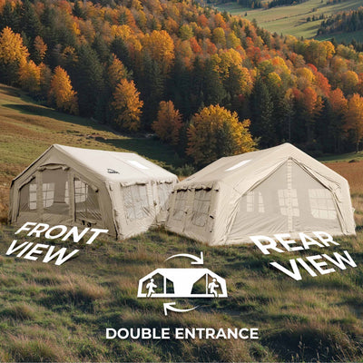Coody 13.6 | RBM Outdoors Inflatable tent Koala 5 Beige + Stove Caminus M