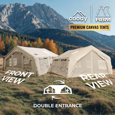 Coody 17.2 | RBM Outdoors Koala 7 Inflatable tent for 2-10 person (Beige)