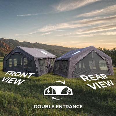 Coody 13.6 | RBM Outdoors Koala 5 Inflatable tent for 2-8 person (Black)