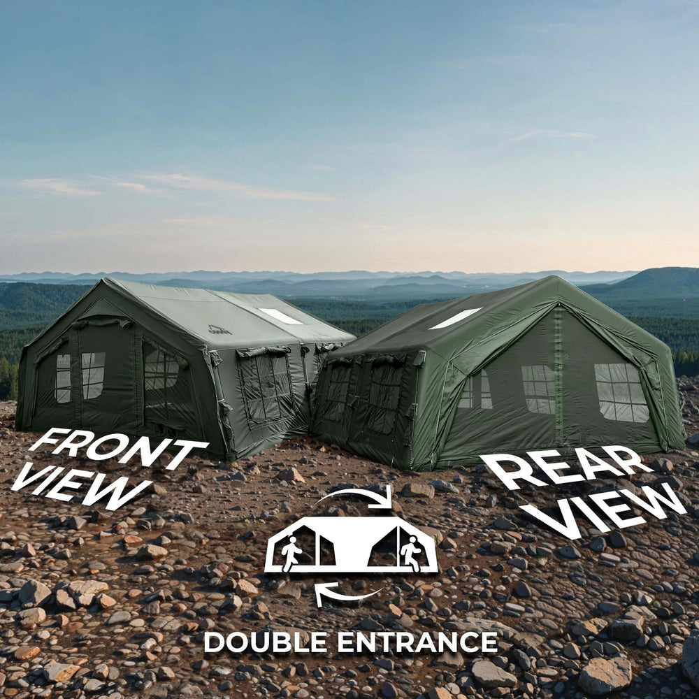 Coody 17.2 | RBM Outdoors Koala 7 Inflatable tent for 2-10 person (Forest Green)