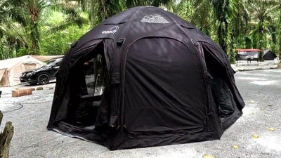 Coody Aurora Dome | RBM Outdoors Inflatable tent Octopus Black for 2-4 person