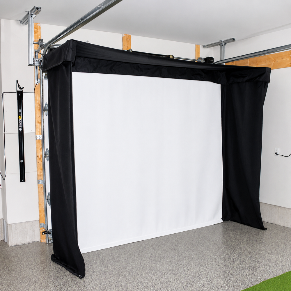 The SportScreen Golf Studio Vanish LITE 11 Retractable Golf Simulator Enclosure