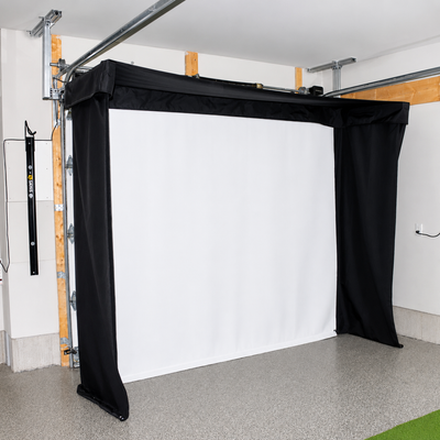 The SportScreen Golf Studio Vanish LITE 11 Retractable Golf Simulator Enclosure