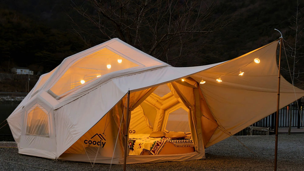 Coody | RBM Bestona Inflatable Tent for 2-4 Person (Beige)