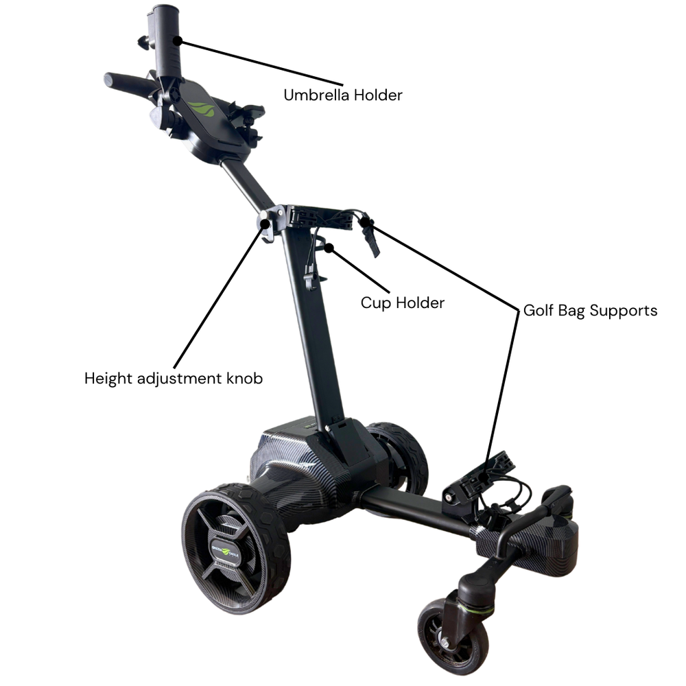 Green Eagle Golf M8 Follow & Remote Electric Golf Push Cart