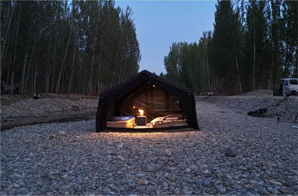 Coody 17.2 | RBM Outdoors Koala 7 Inflatable tent for 2-10 person (Black)