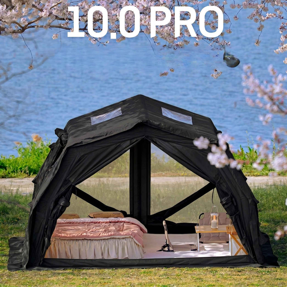 RBM Outdoors Coody 10.0 PRO Black Premium Inflatable Canvas Tent for 2–4 Campers