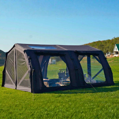RBM Outdoors Coody Familia AirTent 17.2 Pro Black - Inflatable Tent for Camping (2-10 Person)