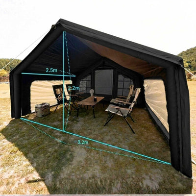 RBM Outdoors Coody AirTarp Inflatable Canopy Extension for 8.0 AirTent – Black
