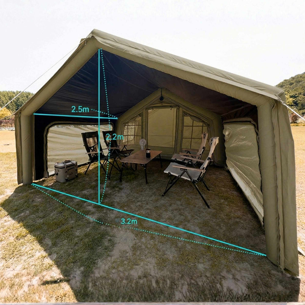 RBM Outdoors Coody AirTarp Forest Green - Inflatable Canopy for Tent 8.0